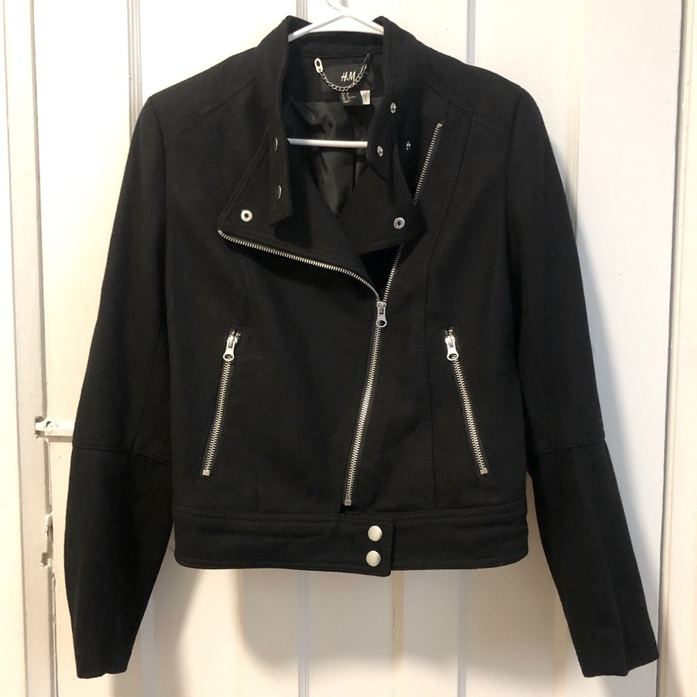 H&M Wool Biker Jacket